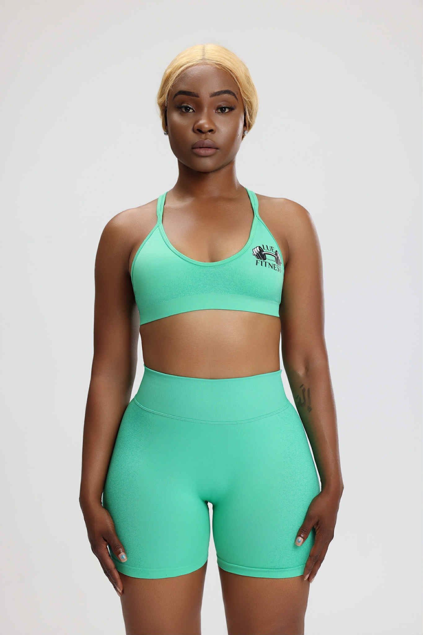 Solid Color High strength shockproof Fitness Women Sport Bra