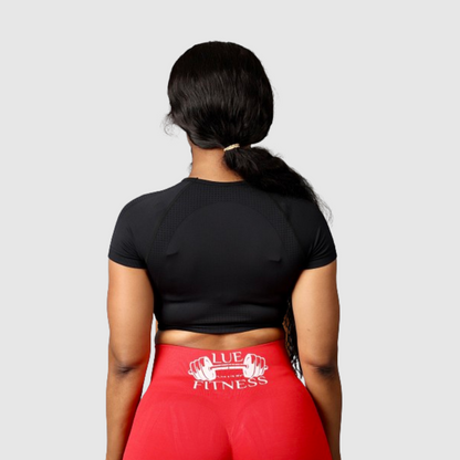 Everyday-Cap-SWomen_s_Seamless_Yoga_Shirts_Short_Sleeve-Blackleeve-T-Shirt