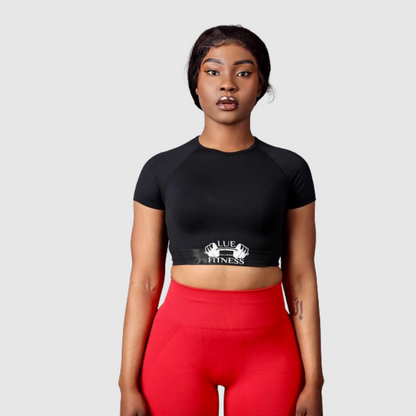 Everyday-Cap-SWomen_s_Seamless_Yoga_Shirts_Short_Sleeve-Blackleeve-T-Shirt