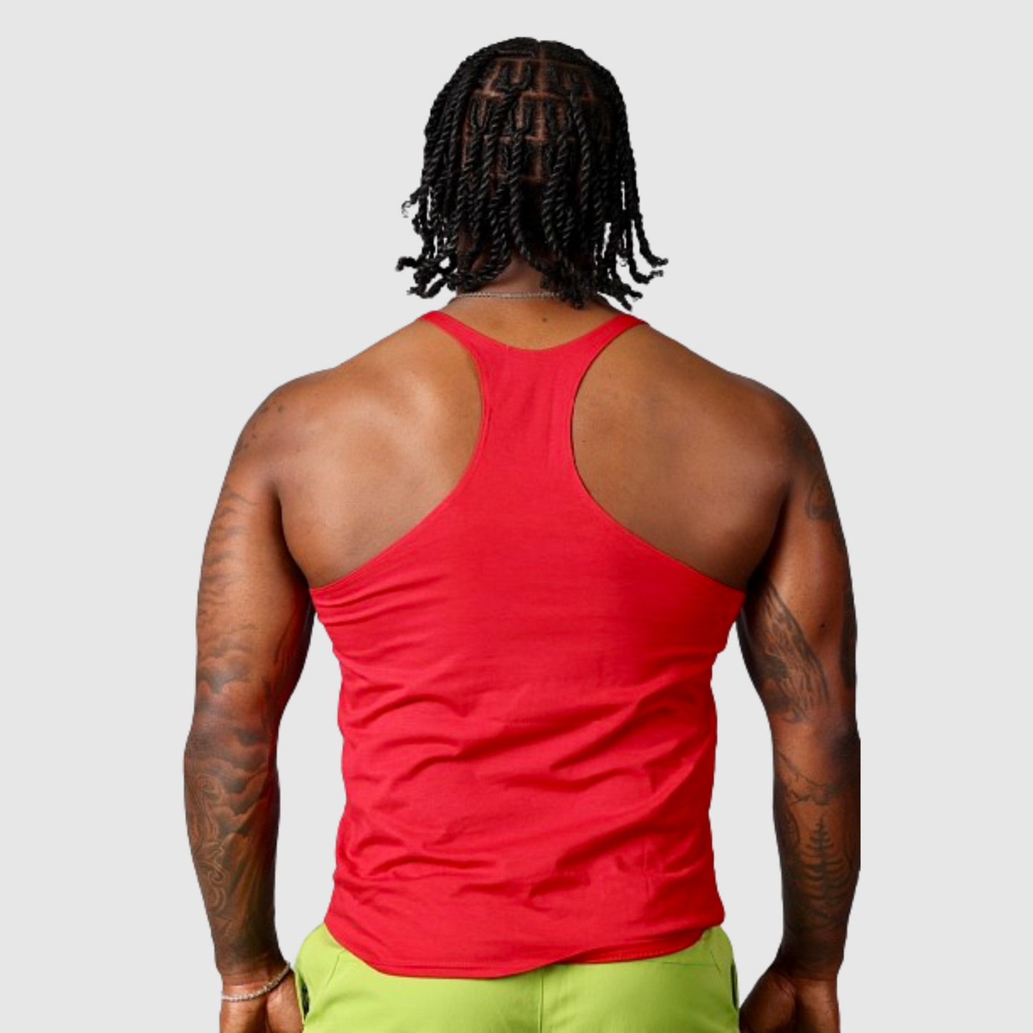New Mens Cotton Tank Tops Red