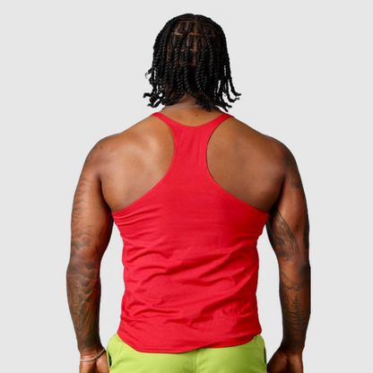 New Mens Cotton Tank Tops Red