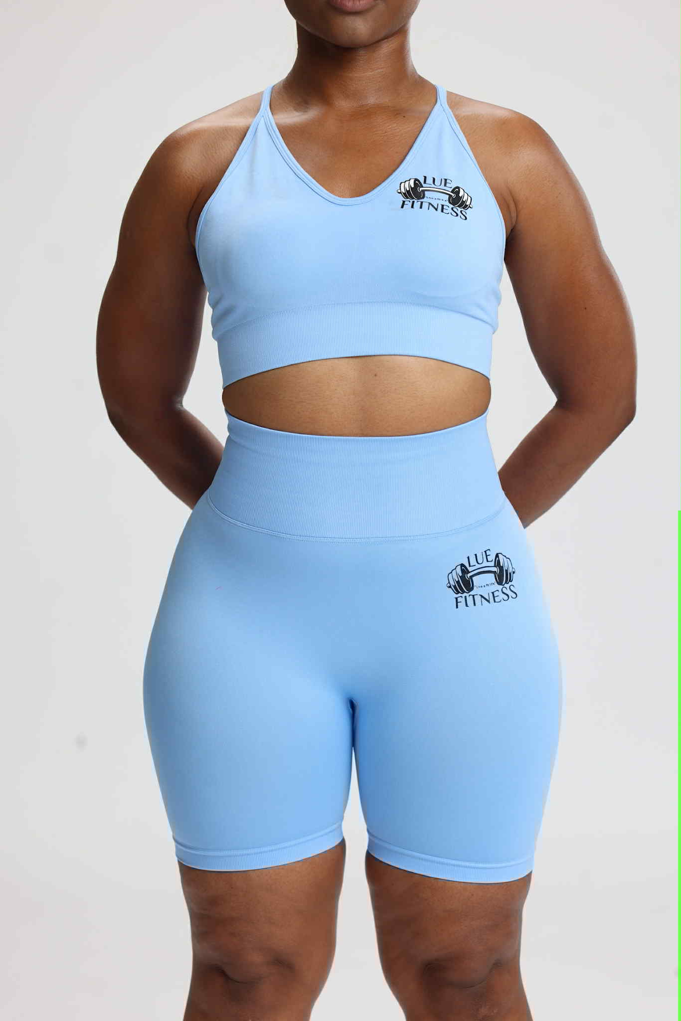 Solid Color High strength shockproof Fitness Women Sport Bra Set