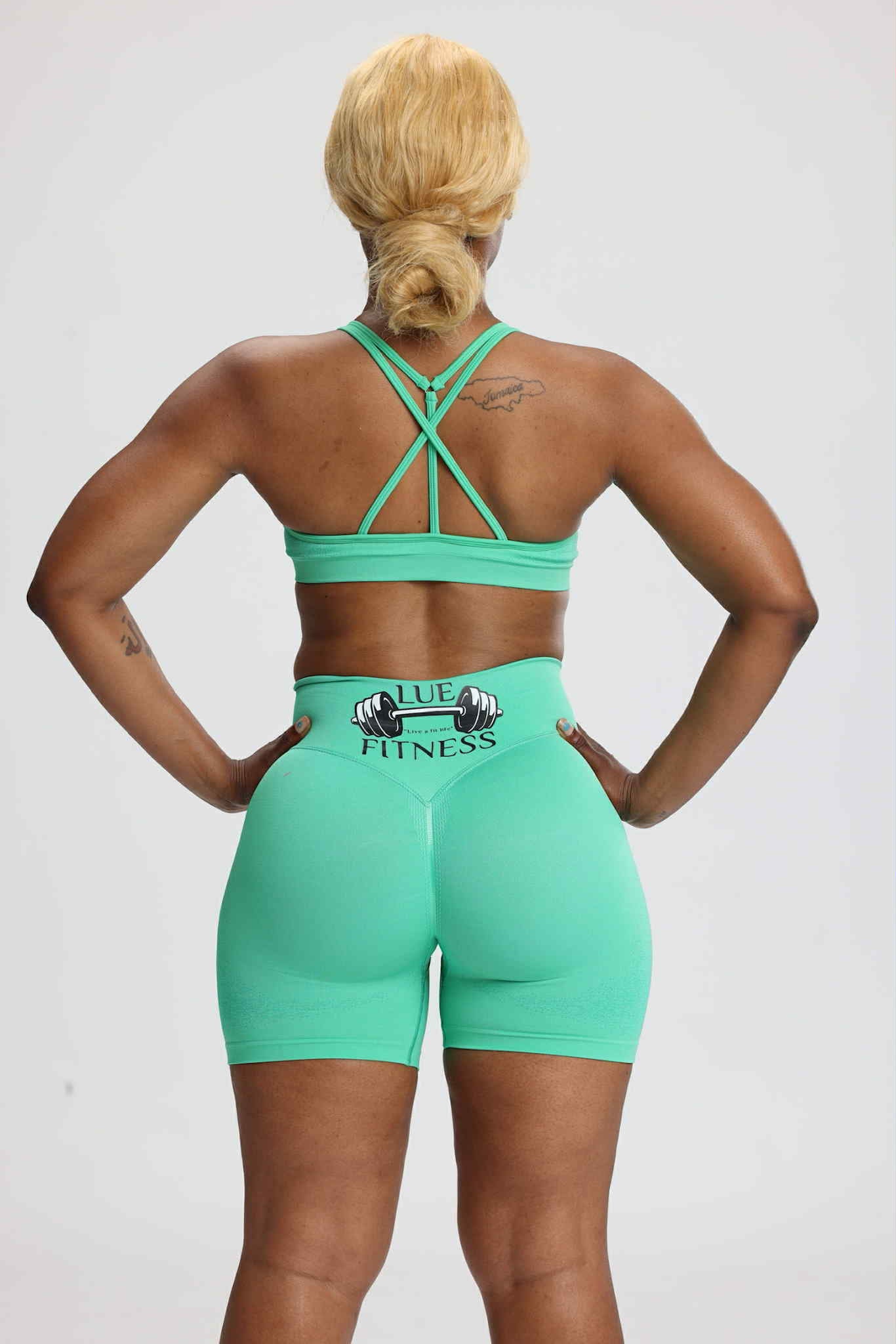 Solid Color High strength shockproof Fitness Women Sport Bra Set